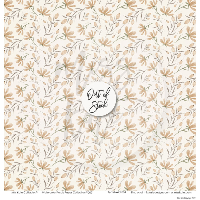 Watercolor Florals - Paper Pack 12X12 (Ds)