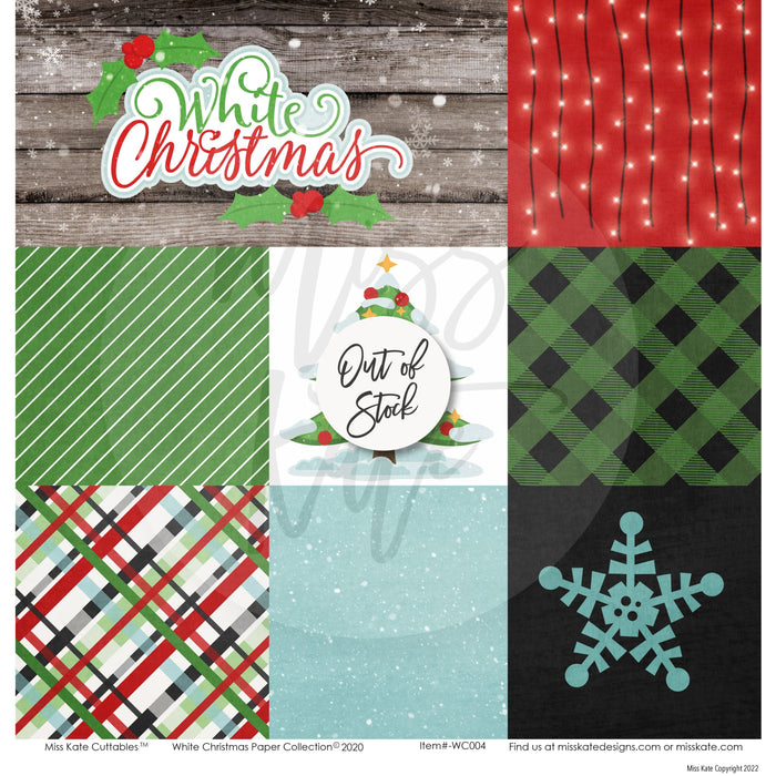 White Christmas - Paper & Sticker Kit 12X12 (Ds)
