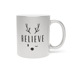 Believe Reindeer Metallic Mug