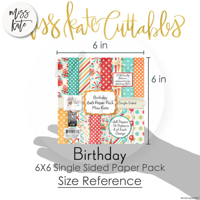 Birthday - 6X6 Paper Pack (Ss)