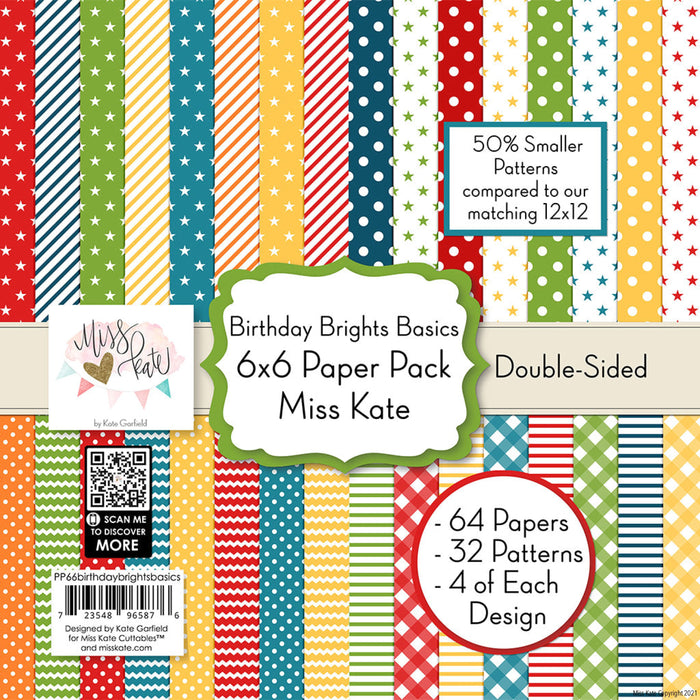 Birthday Brights Basics - 6X6 Paper Pack (Ds)
