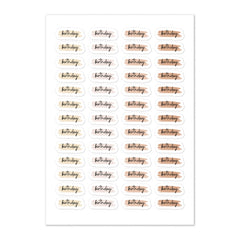 Birthday Planner Sticker Sheet - Neutral Theme