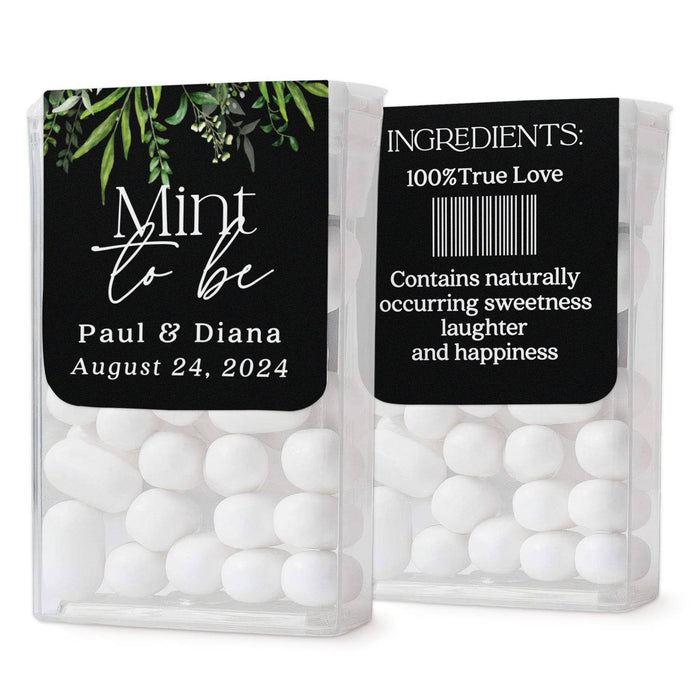 Black & Greenery Tic Tac Labels - XOXOKristen