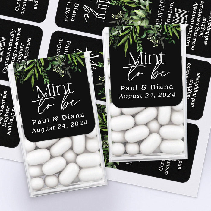 Black & Greenery Tic Tac Labels - XOXOKristen