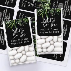 Black & Greenery Tic Tac Labels - XOXOKristen