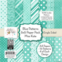 Blue Patterns - 6X6 Paper Pack (Ss)