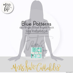 Blue Patterns - 6X6 Paper Pack (Ss)