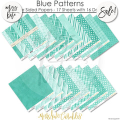 Blue Patterns - Paper Pack 12X12 (Ss)