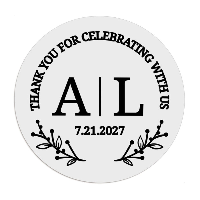 1.25" - 12 Labels / Black