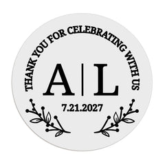 1.25" - 12 Labels / Black