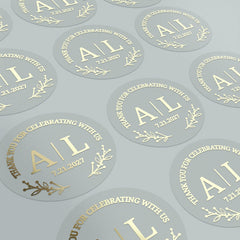 Botanical Monograms Wedding Stickers - XOXOKristen