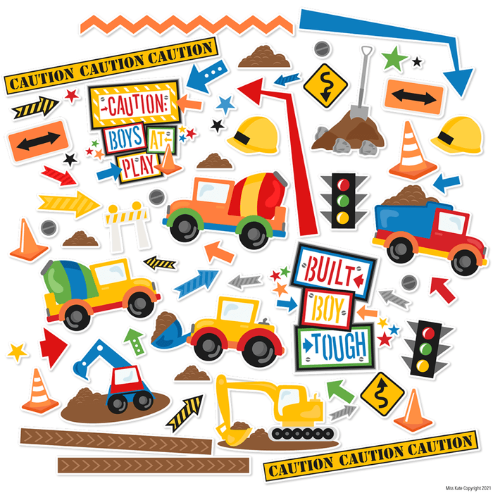 Built Boy Tough - Die Cuts 60+