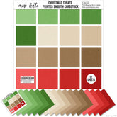 Christmas Treats - Linen Printed Smooth Cardstock Single-Sided