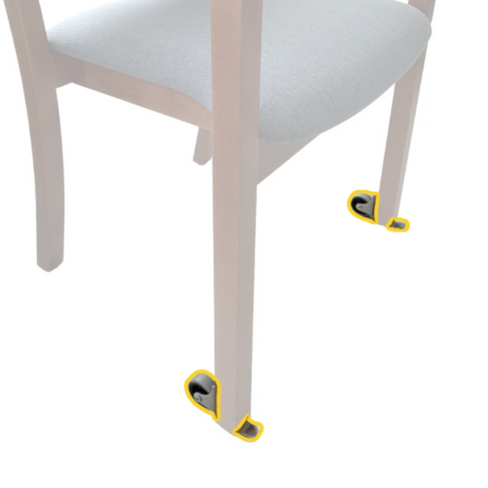 Classic Geriatric Chair Accessories Wheels (1 pair)