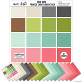 Cold Days - Linen Printed Smooth Cardstock Single-Sided