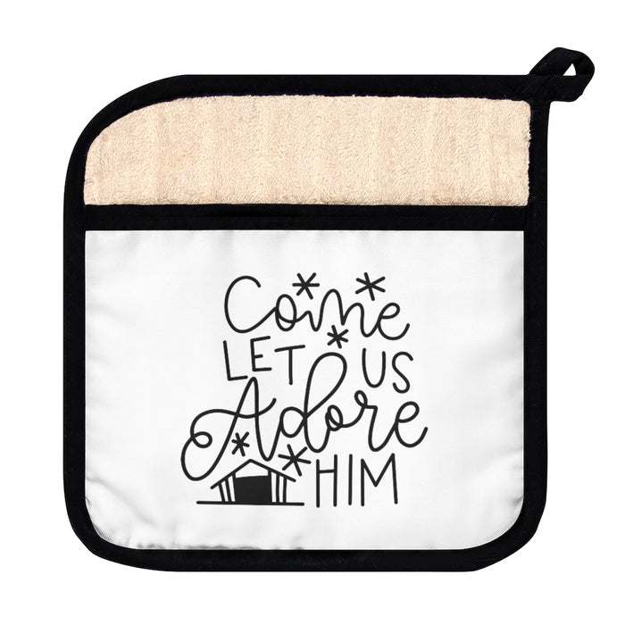 Come Let Us Adore Him Pot Holder