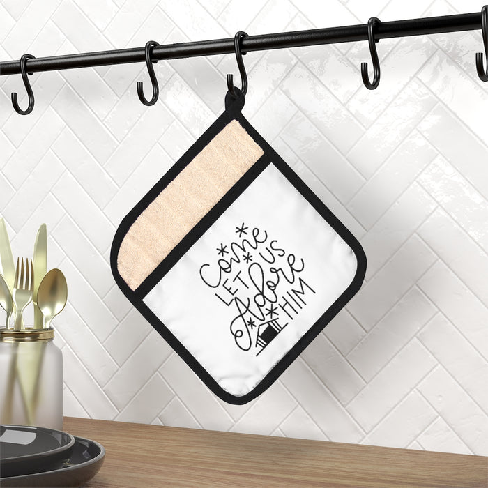 Come Let Us Adore Him Pot Holder