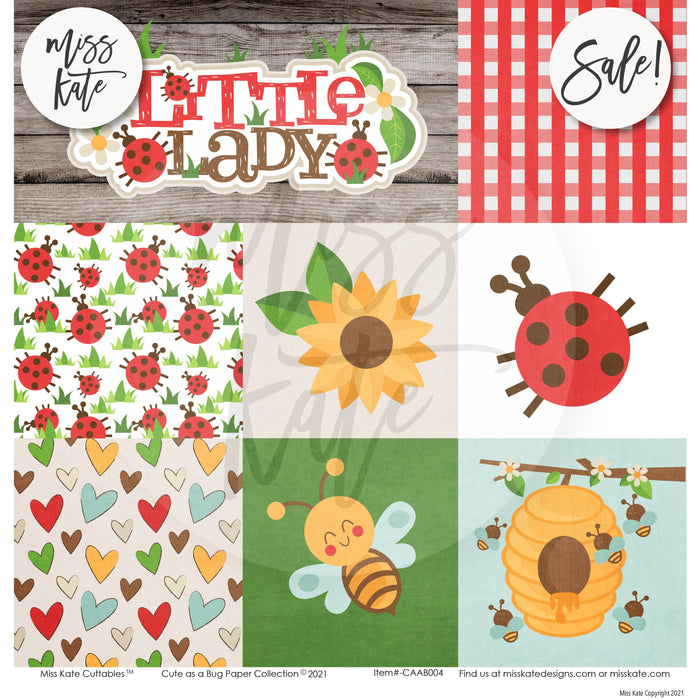 Cute As A Bug - Paper & Sticker Kit 12X12 (Ds)