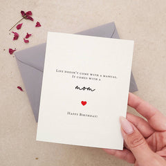 Cute Happy Birthday Card for Mom - XOXOKristen