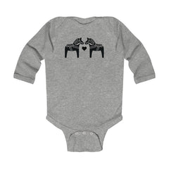 Dala Horse Long Sleeve Bodysuit Scandinavian Design Studio