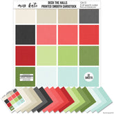Deck The Halls - Linen Printed Smooth Cardstock Single-Sided