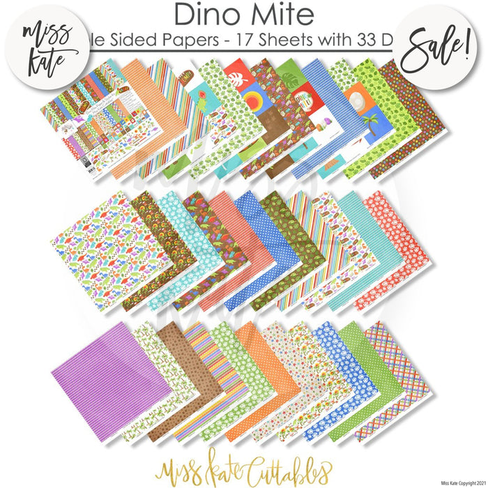Dino Mite - Paper & Sticker Kit 12X12 (Ds)