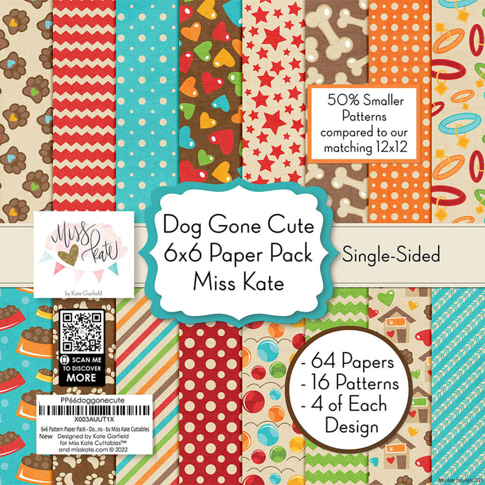 Dog Gone Cute - 6X6 Paper Pack (Ss)