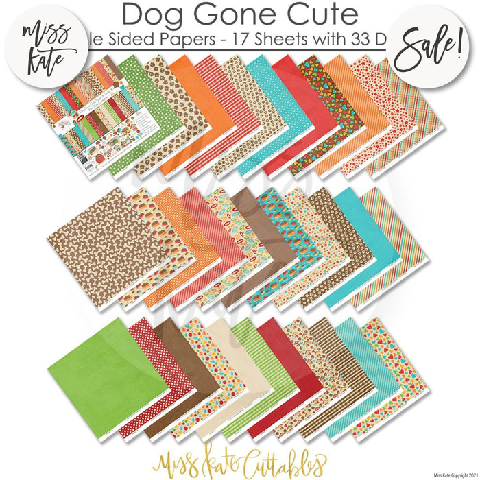 Dog Gone Cute - Paper & Sticker Kit 12X12 (Ds)