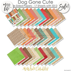 Dog Gone Cute - Paper & Sticker Kit 12X12 (Ds)