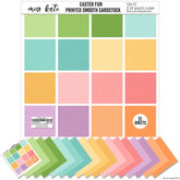 Easter Fun - Linen Printed Smooth Cardstock Single-Sided