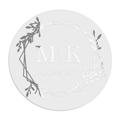 1.25" - 12 Labels / Silver Foil