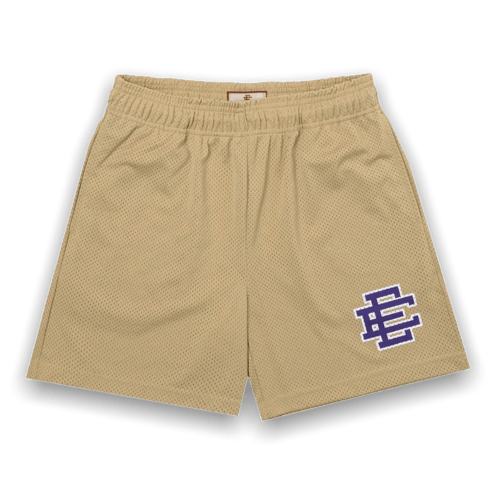 Eric Emanuel EE Shorts - University Gold (Purple Letters) - Shorts - Jawns on Fire Sneakers & Shoes