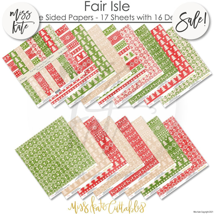 Fair Isle Christmas - Paper Pack 12X12 (Ss)