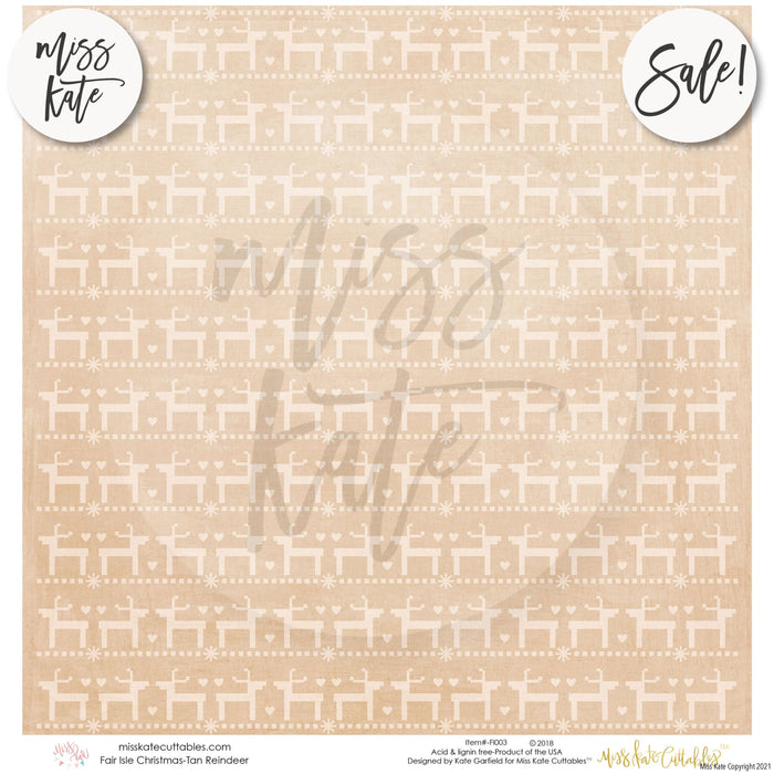 Fair Isle Christmas - Paper Pack 12X12 (Ss)