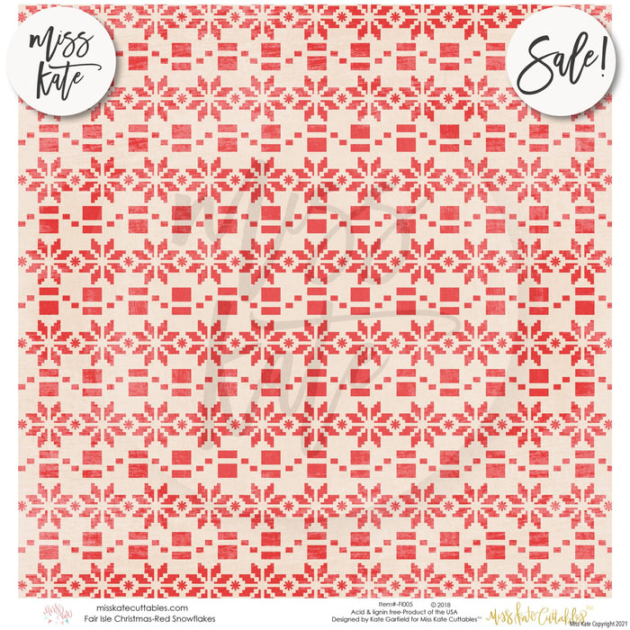 Fair Isle Christmas - Paper Pack 12X12 (Ss)