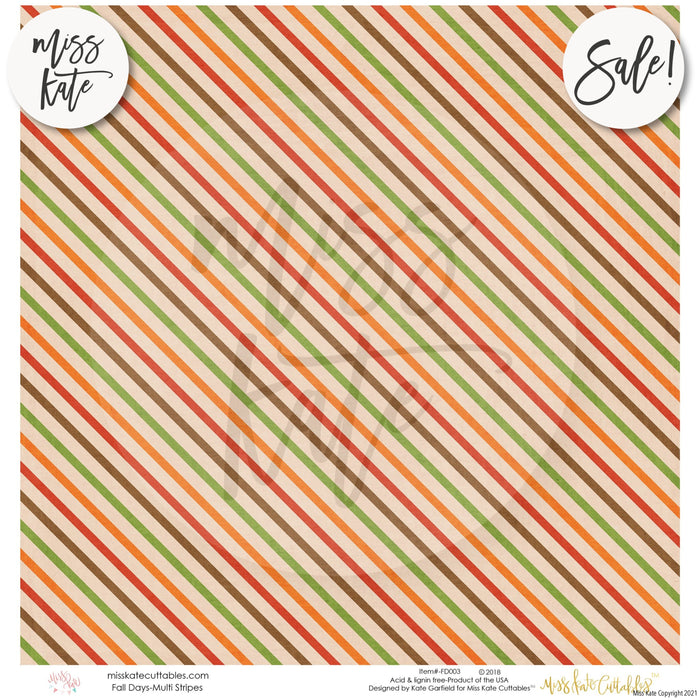 Fall Days - Paper Pack 12X12 (Ss)