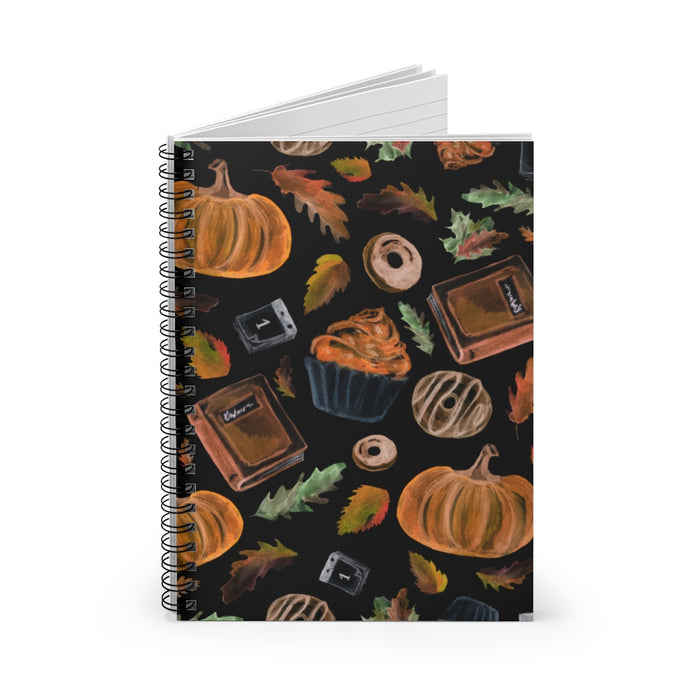 Fall Watercolor Spiral Lined Notebook