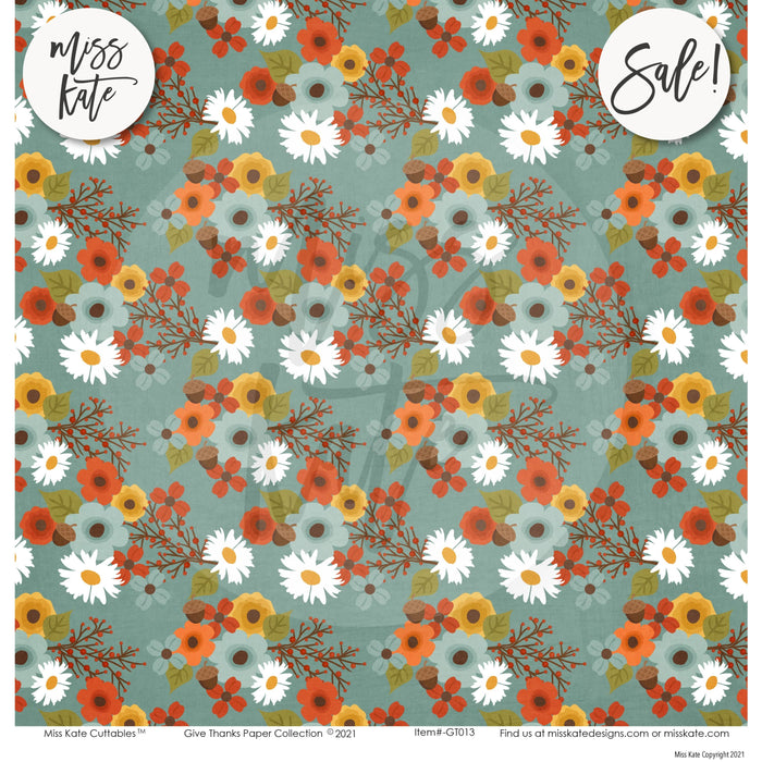 Give Thanks - Paper Pack Single Sided 12X12 (Ss)