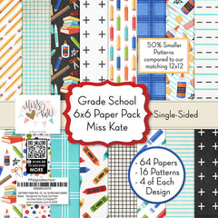 Grade School - 6X6 Paper Pack (Ss)