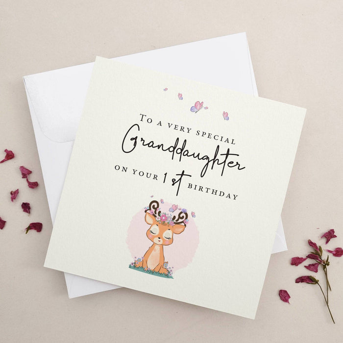 Granddaughter First Birthday Card - XOXOKristen