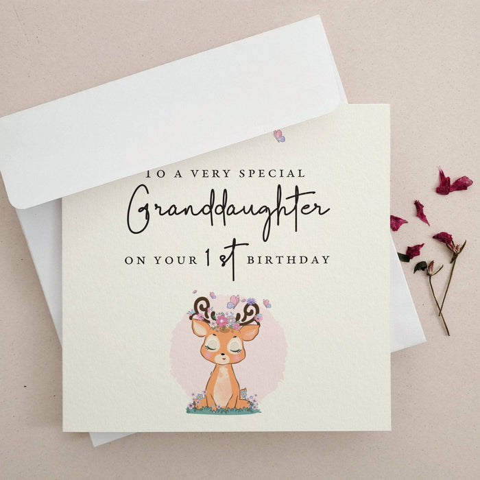 Granddaughter First Birthday Card - XOXOKristen