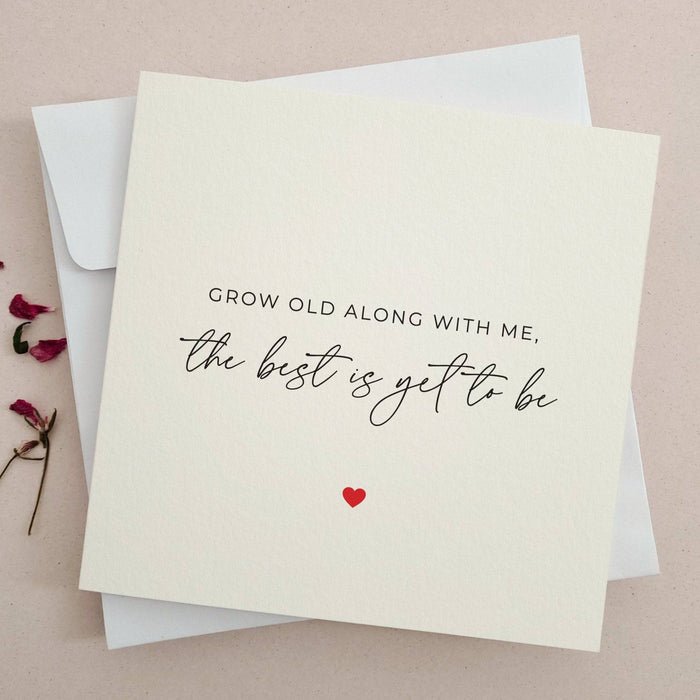 Grow Old With Me Valentines Day Card - XOXOKristen