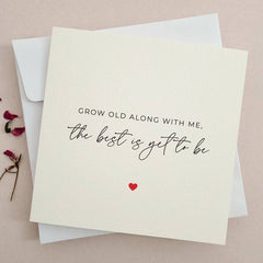 Grow Old With Me Valentines Day Card - XOXOKristen