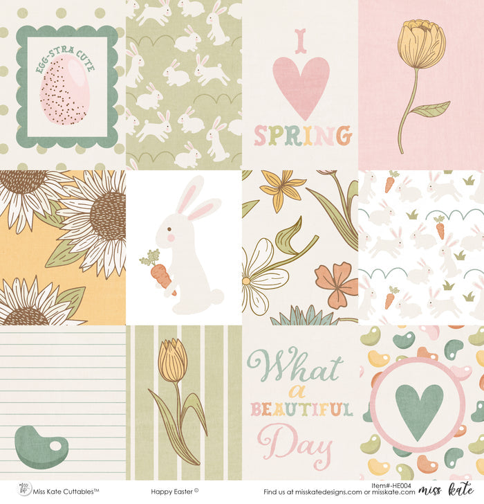 Happy Easter - Paper & Sticker Kit