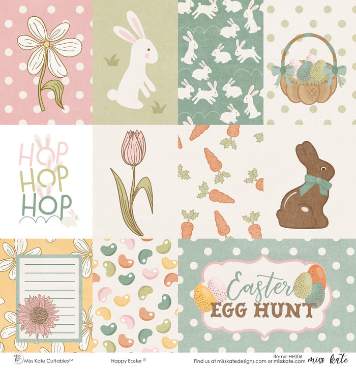 Happy Easter - Paper & Sticker Kit