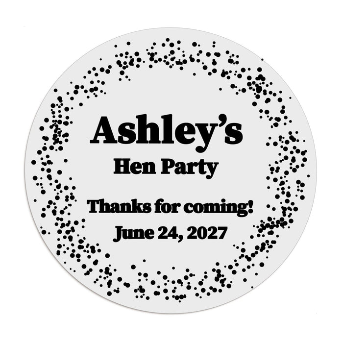 1.25" - 12 Labels / Black