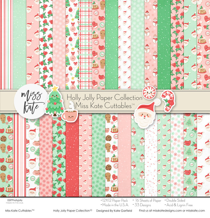 Holly Jolly - Double Sided Paper Pack