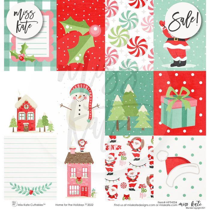 Home For The Holidays - Paper & Sticker Kit 12X12 (Ds)