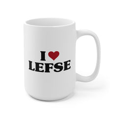 I Love Lefse Mug Scandinavian Design Studio