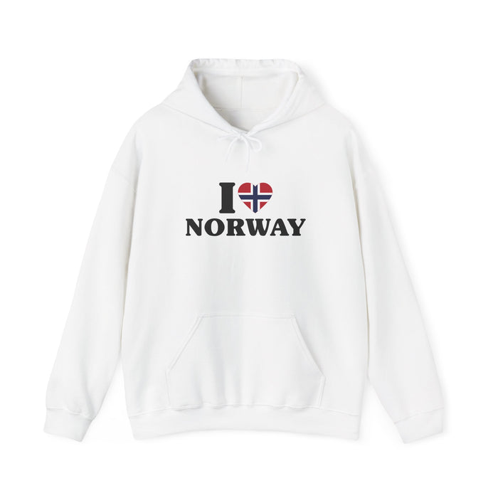 I Love Norway Hooded Sweatshirt